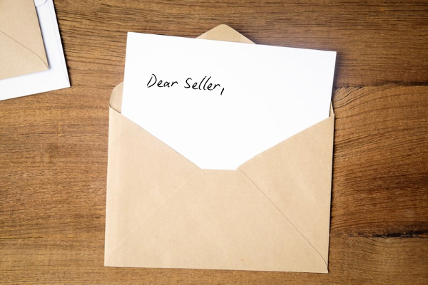 handwritten letter to home seller
